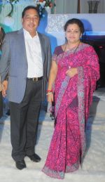Narayan Rane with Wife Neelam Rane at Designer Manali Jagtap Engagement in JW Marriott on 6th Sept 2014